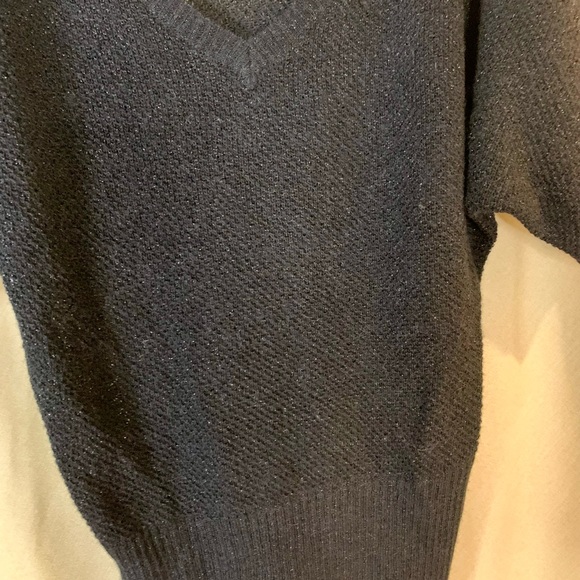 Black lightweight sweater with sparkle. Express. M - Picture 10 of 10